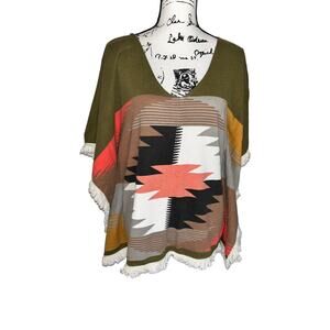 Designer’s Closet by billabong poncho‎ Shirt Womens Size Small medium oversized